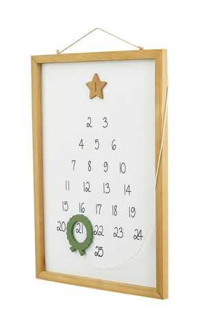 CANVAS Countryside Christmas Magentic, Hanging Wall Advent Calendar with Wooden Wreath, 40 1/2-cm... | Canadian Tire