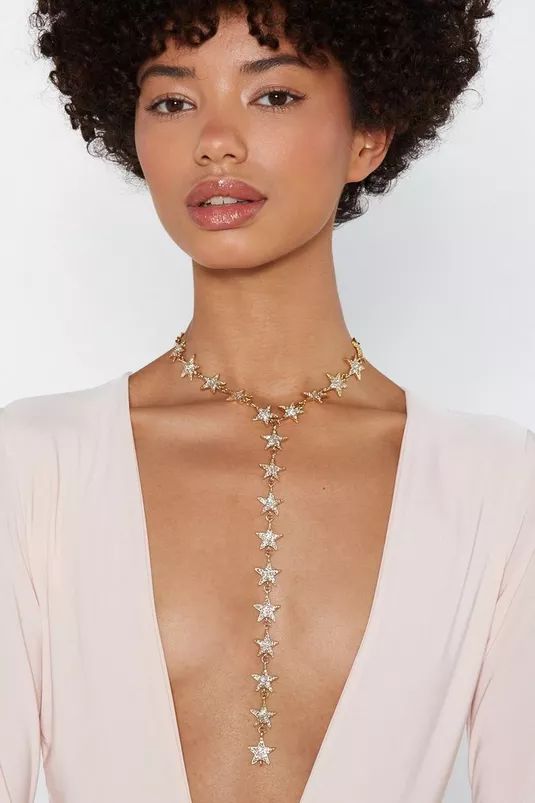 Stars Drop Choker Necklace | Nasty Gal (US)