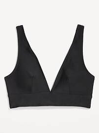 V-Neck Longline Bikini Swim Top | Old Navy (US)