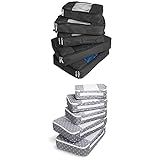 TravelWise Luggage Packing Organization Cubes 5 Pack, Black, 2 Small, 2 Medium, 1 Large & TravelWise | Amazon (US)