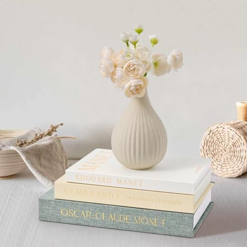 Set of 3 Decorative Books – Linen-Covered Fake Books with Magnetic Closure for Hidden Storage &... | Amazon (US)