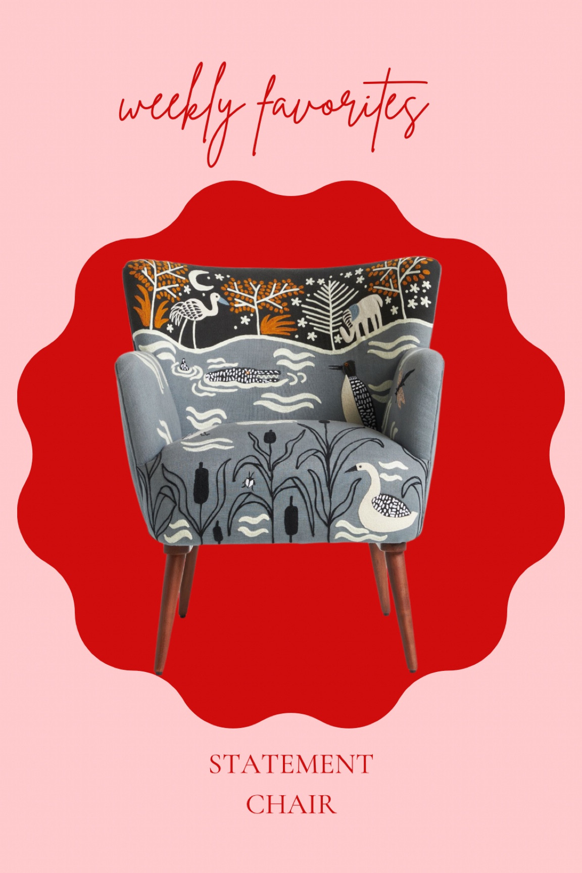 Gorgeous statement chair 

#LTKFamily #LTKStyleTip #LTKHome