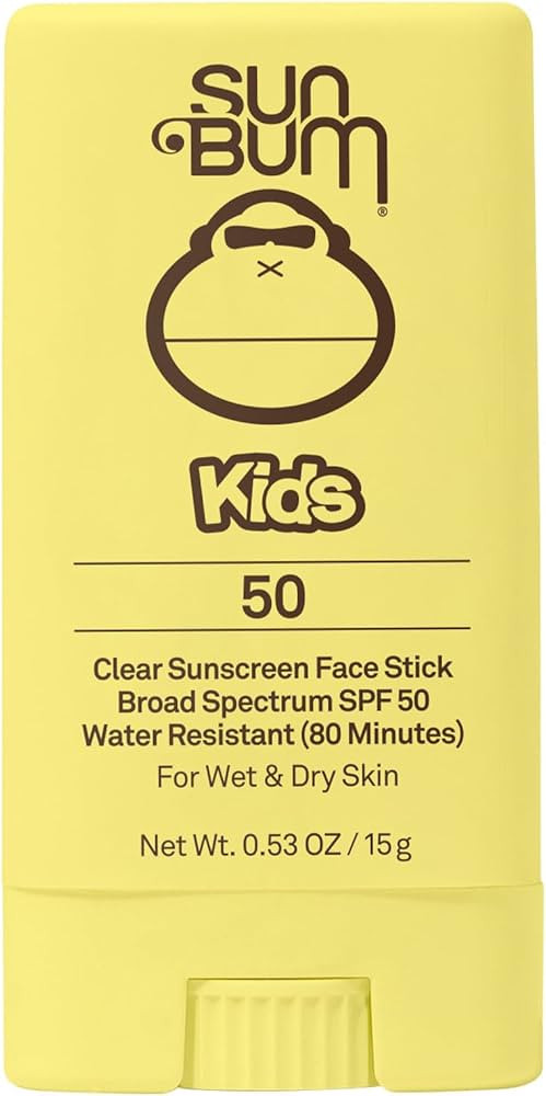 Sun Bum Kids SPF 50 Clear Face Stick Sunscreen | Broad Spectrum Sunblock with Vitamin E | Wet or ... | Amazon (US)