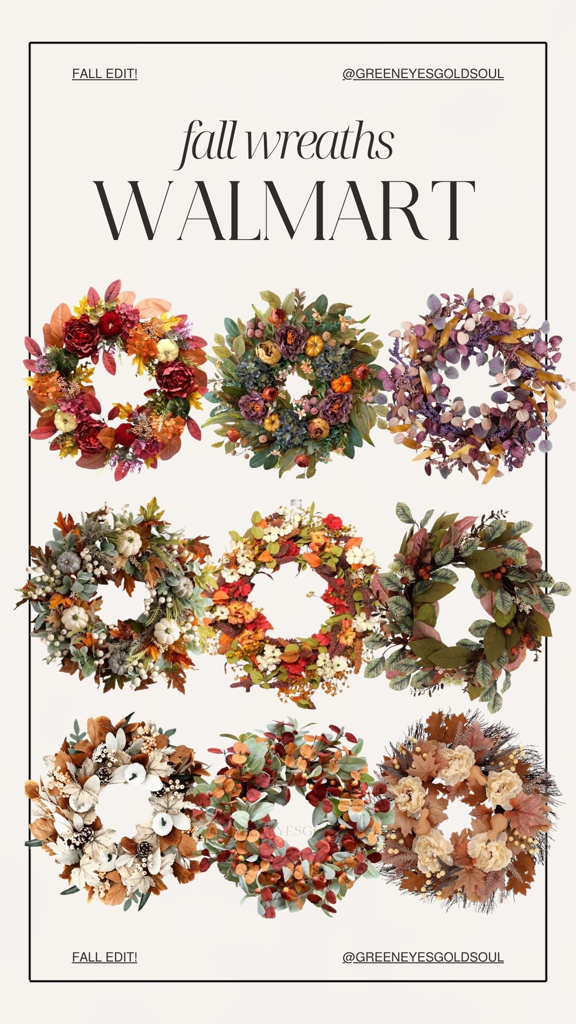 Fall wreath season is here 🍂 I rounded up the prettiest Walmart fall wreaths to give your front door an easy seasonal refresh! So many gorgeous options with fall leaves, florals, pumpkins and rich autumn colors. Perfect for your front porch, entryway or anywhere your home needs a touch of fall.

 Walmart fall wreaths, fall wreath, fall decor, Walmart fall decor, autumn wreath, front door wreath, fall front porch decor, fall entryway decor, fall home decor, pumpkin wreath, floral fall wreath, neutral fall wreath, autumn home decor, fall decorating ideas, seasonal wreath, affordable fall decor

#WalmartFinds #WalmartHome #FallDecor #FallWreath #FallHomeDecor #AutumnDecor

#LTKSeasonal #LTKHome