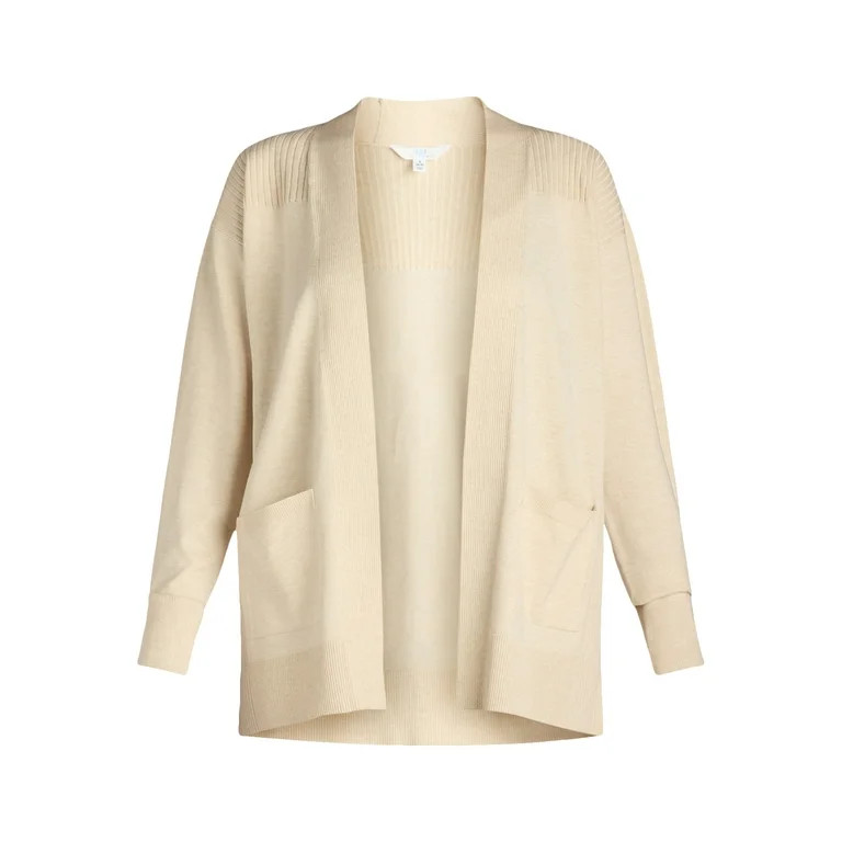Time and Tru Women's Open Front Cardigan, Size XS-XXXL | Walmart (US)