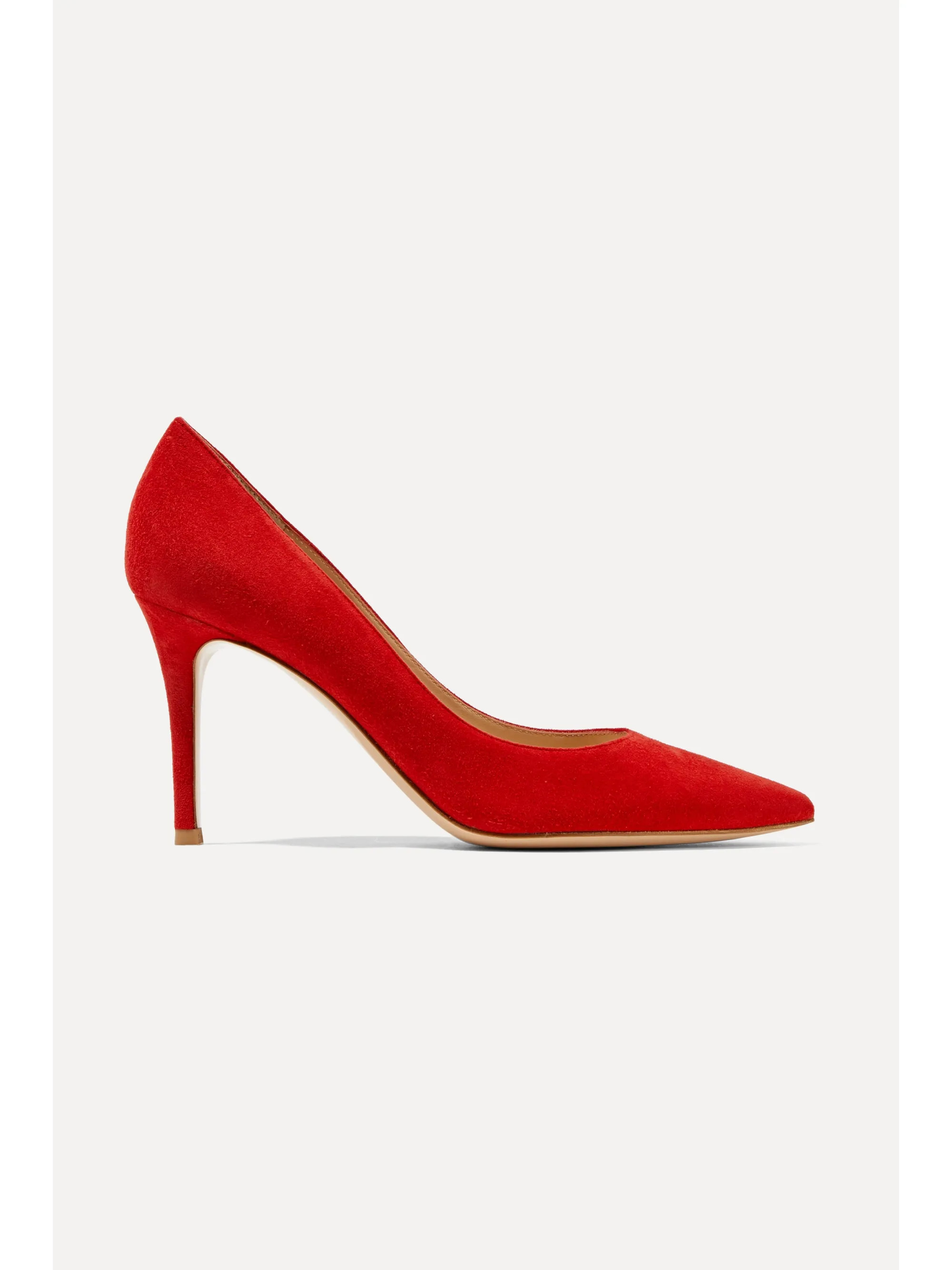 Red 85 suede pumps | Gianvito Rossi | NET-A-PORTER | NET-A-PORTER (UK & EU)
