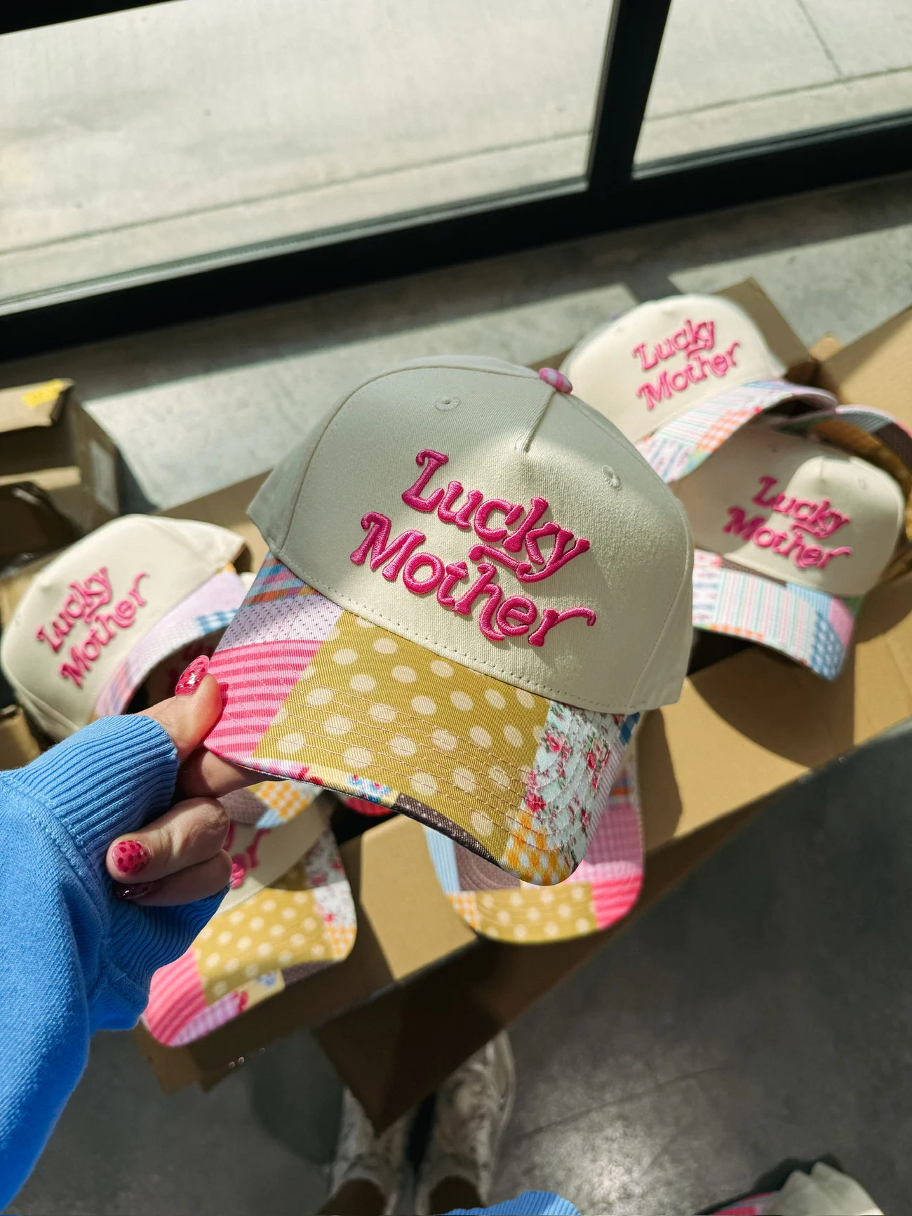 ETTA OG | lucky mother trucker hat - patchwork | Etta+East