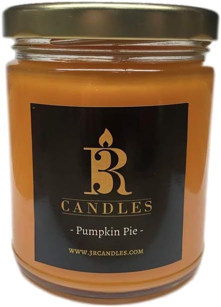 3R Candles Pumpkin Pie Spice Scented Candle Soy/Paraffin Wax Glass jar - Fall Home Decor Gifts fo... | Amazon (US)