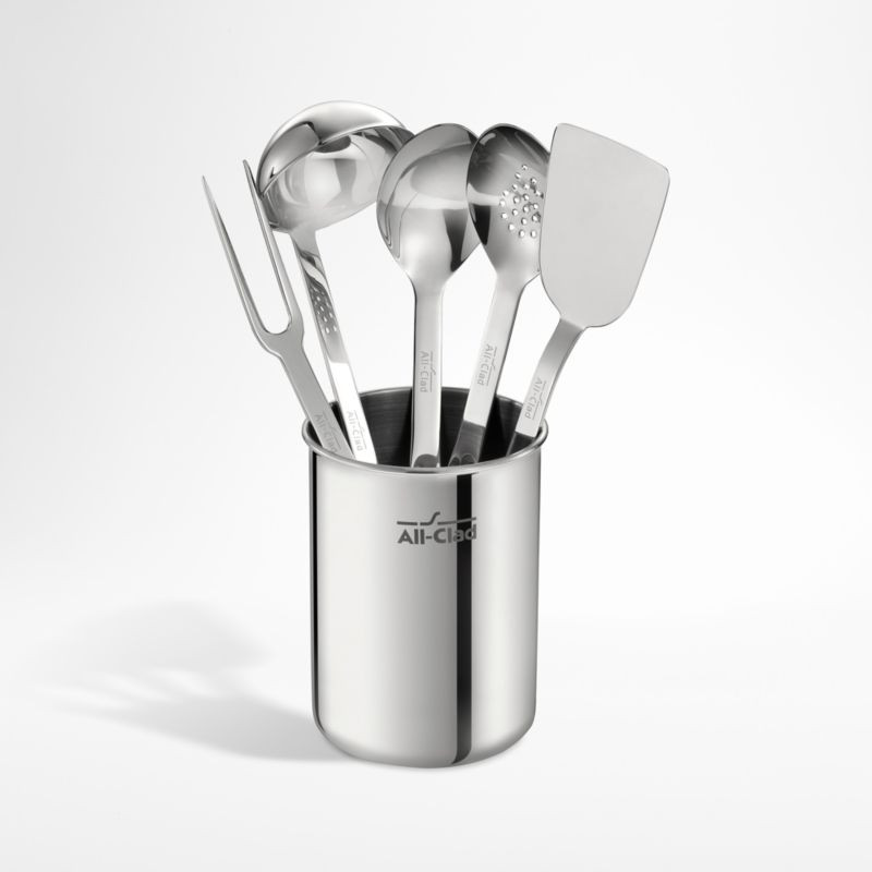 All-Clad 6-Piece Kitchen Tool Set + Reviews | Crate & Barrel | Crate & Barrel