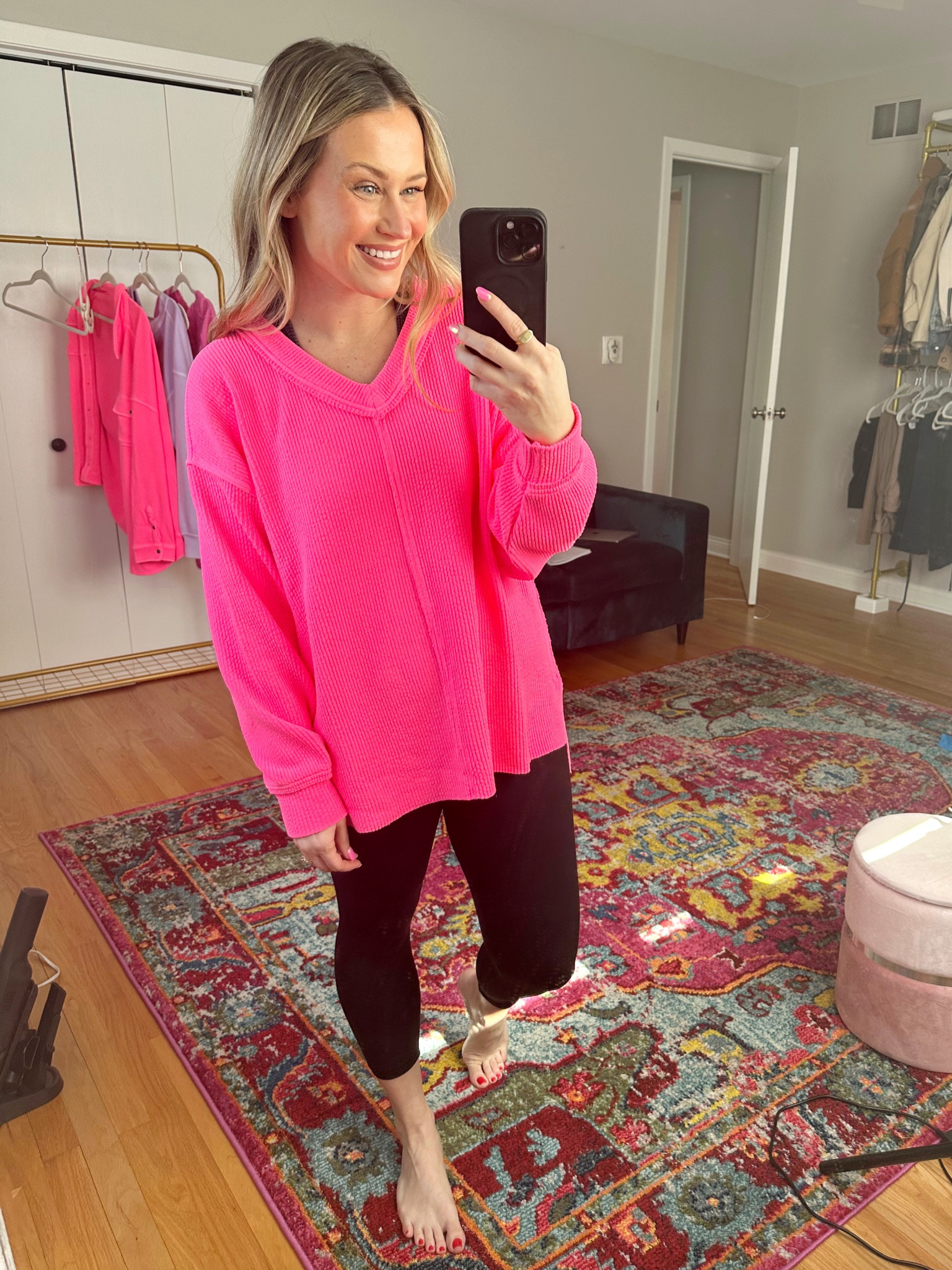 My favorite lounge wear, this oversized sweatshirt is on sale and so are these black leggings, also linked my cropped top it’s an amazon fashion find 

#LTKunder50 #LTKsalealert #LTKfit