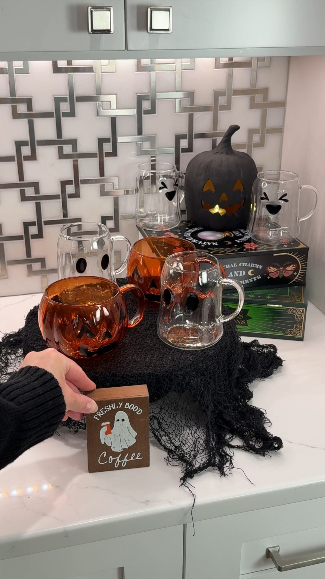 ☕️🎃👻 Halloween mornings just got spook-tacular! I set up a cozy little coffee bar and couldn’t resist these affordable ghost + pumpkin mugs!! Perfect for sipping pumpkin spice lattes, hot cocoa, or just making your daily cup feel extra festive. 🖤✨

Would you grab the ghost 👻 or the pumpkin 🎃 first?

#HalloweenCoffeeBar #SpookySeasonVibes #MugObsessed #AffordableFinds #HalllweenHome #HalloweenDecor #HalloweenMugs 

#LTKHome #LTKFamily #LTKSeasonal