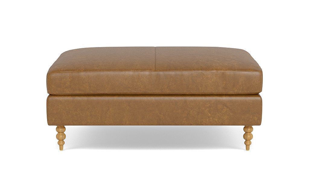 Sloan Leather Ottoman | Interior Define