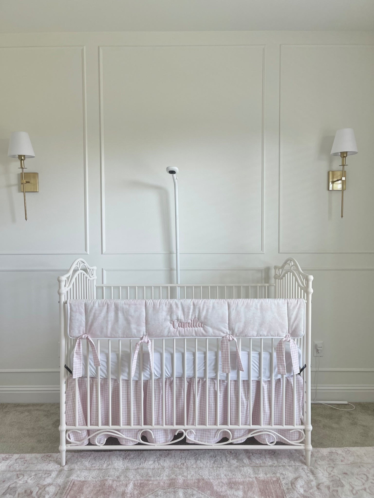 Girl nursery camera/ monitor and wall lights  

#LTKHome #LTKBaby #LTKKids