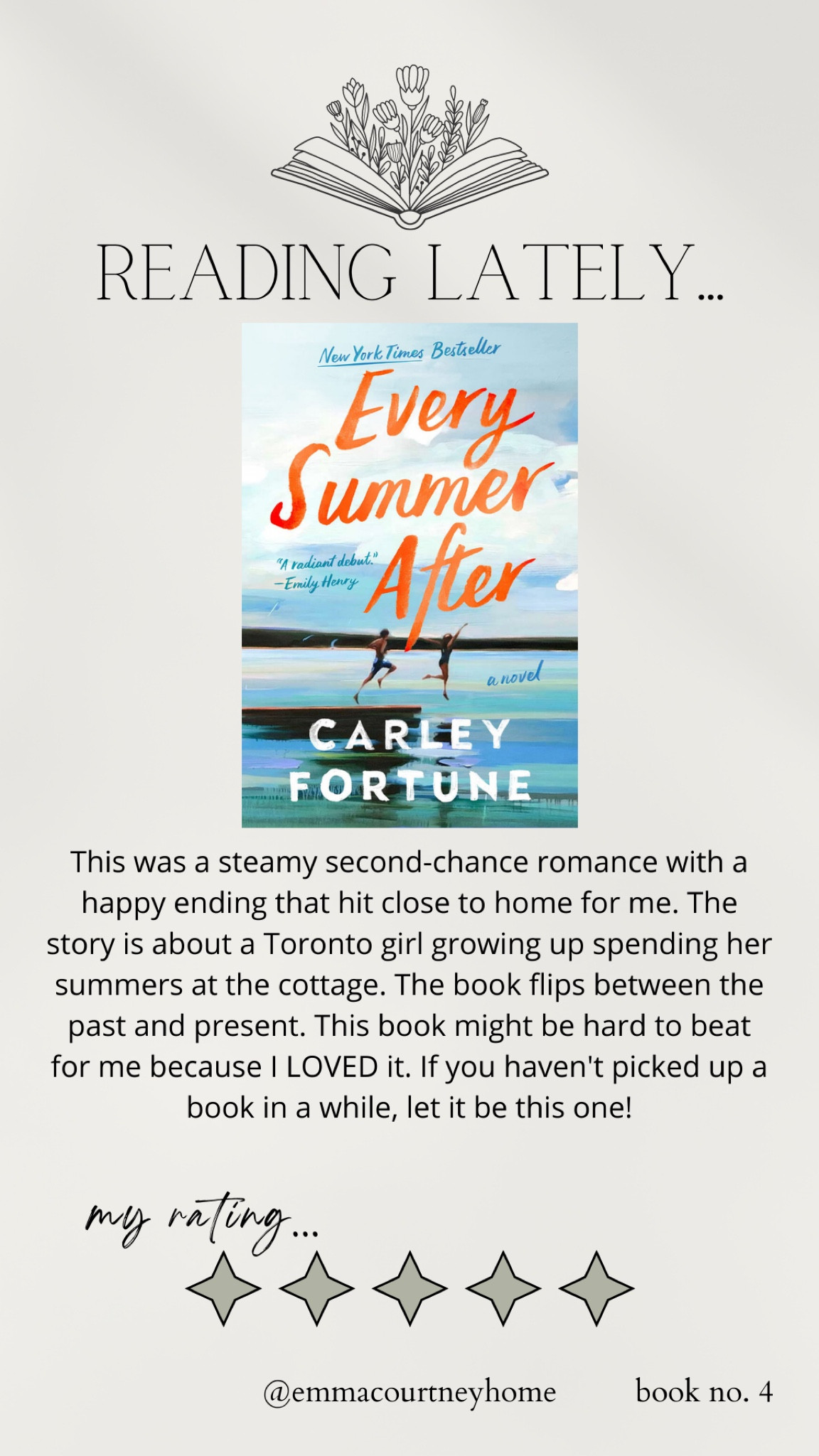 Every summer after. Romance book review 