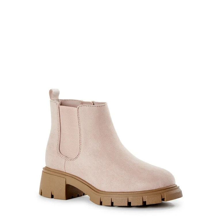 Wonder Nation Little & Big Girls’ Chelsea Boots, Sizes 13-6 | Walmart (US)