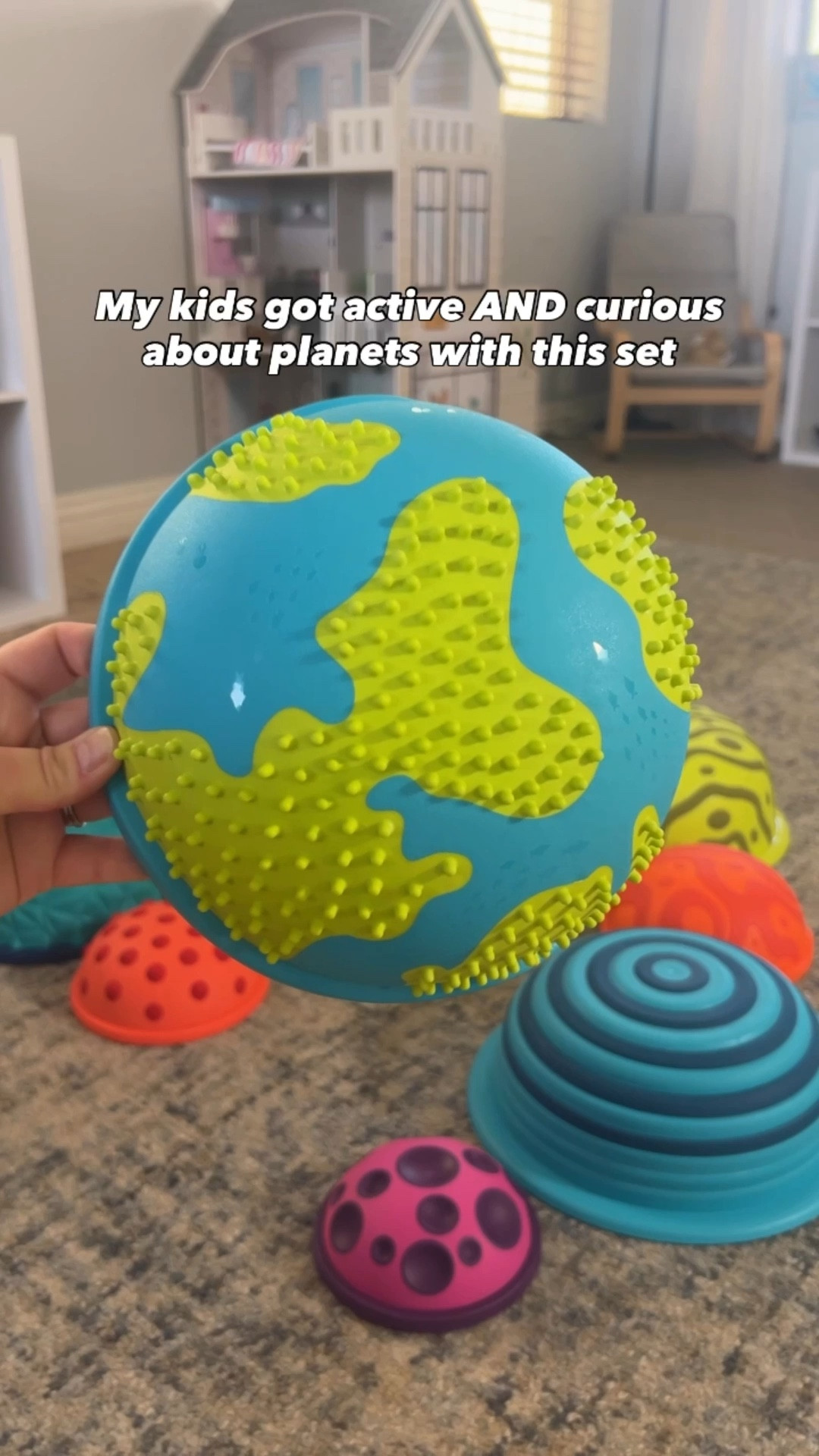 This brand NEW Planet Balance Beam just launched! 🚀

It’s already sparked so many planet questions in our house and kept my kids moving at the same time.

Why we love it:
🌎 Rearrange the “planets” and “stars” in endless ways
🪐 Sparks curiosity and conversations about outer space
⭐ Stacks together for compact storage (a total mom win!)
🎁 Makes the perfect gift for active, space-obsessed preschoolers

#LTKFamily #LTKActive #LTKKids