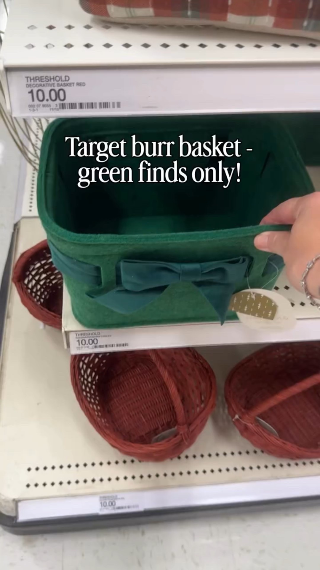You guys have been loving the burr basket ideas I’ve been sharing so here’s another- green finds only! 🎄 Follow + comment “BURR” for a link! ✨MUST BE FOLLOWING FOR THE LINK TO COME THROUGH✨ #paidlink