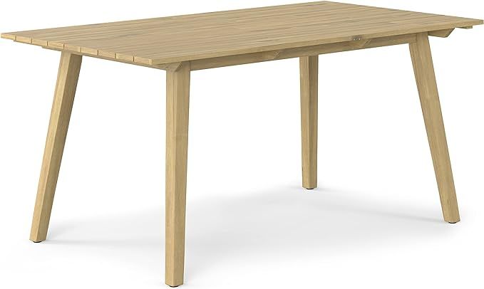 SIMPLIHOME Kona SOLID ACACIA WOOD 65 Inch Wide Contemporary Outdoor Dining Table in Light Teak, F... | Amazon (US)
