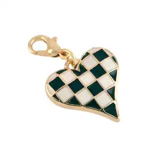 Black & White Checker Heart Charm by Bead Landing™ | Michaels Stores