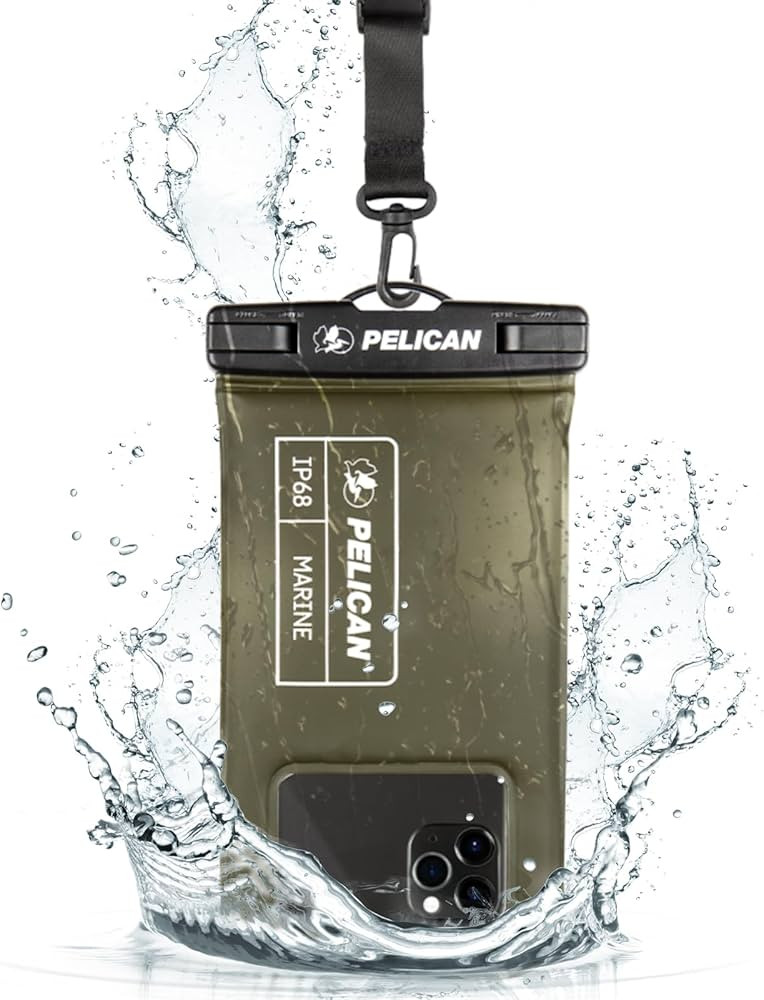 Pelican Marine - IP68 Waterproof Phone Pouch / Case (Regular Size) - Floating Waterproof Phone Ca... | Amazon (US)