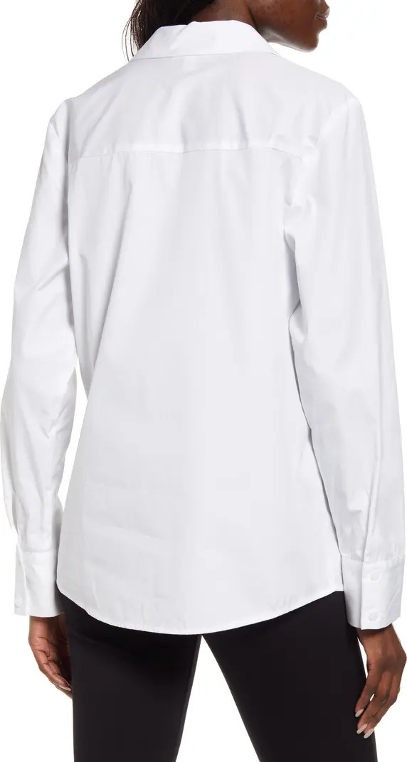 Fitted Cotton Poplin Button-Up Shirt | Nordstrom