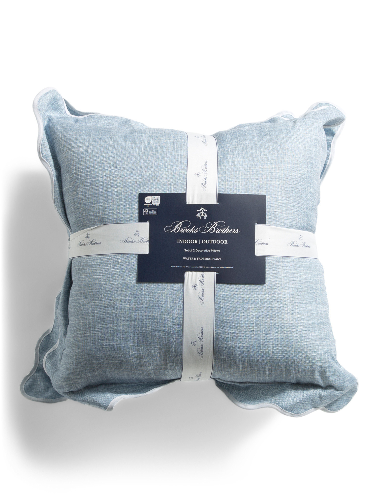 2pk 20x20 Scalloped Solid Outdoor Pillows | Marshalls