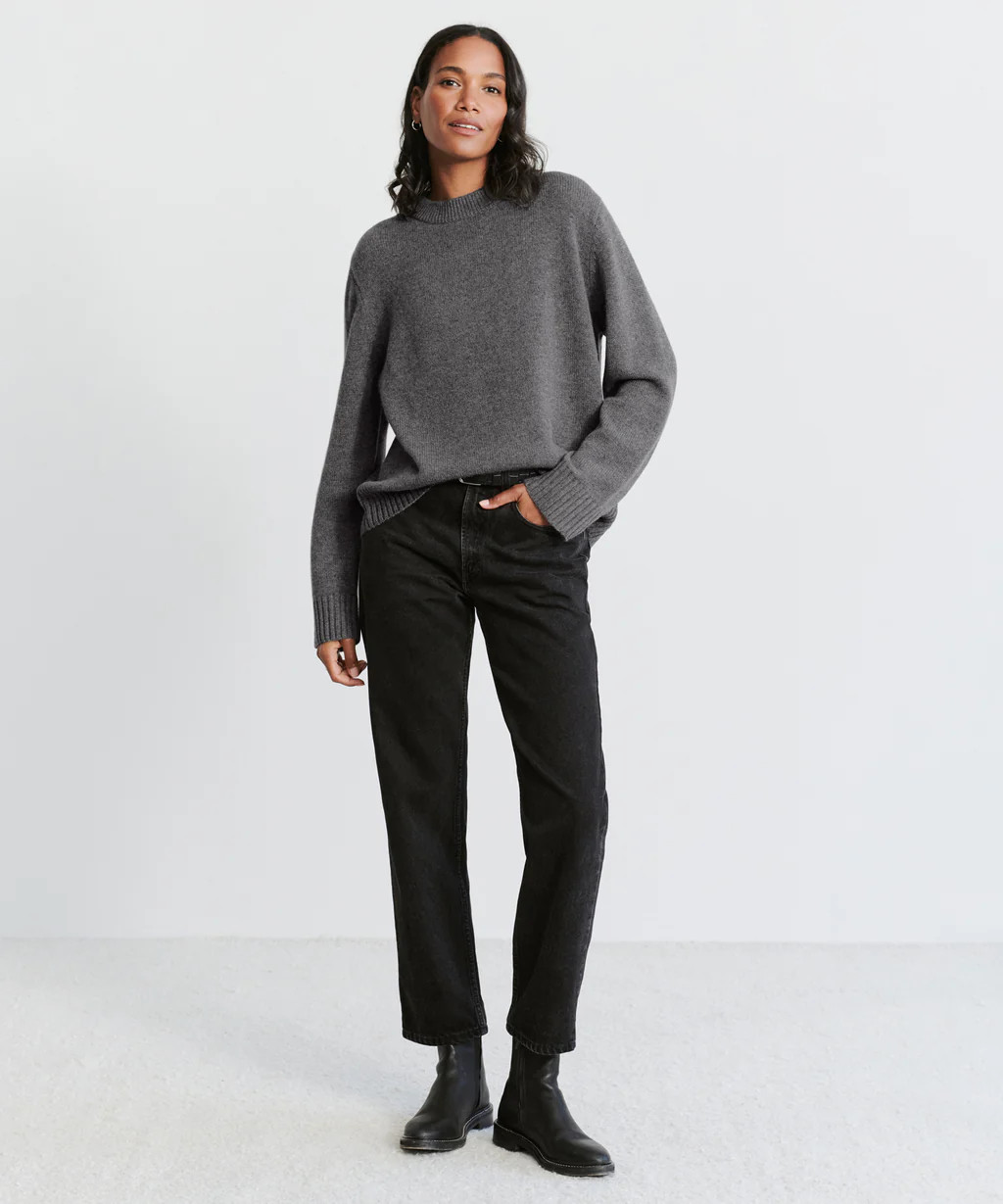 Cashmere Oversized Crewneck | Jenni Kayne