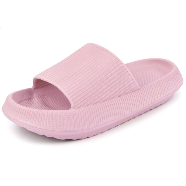 VONMAY Pillow Slides Sandals for Women Men Summer Slip On Slides Soft Thick Sole Non Slip Shower ... | Walmart (US)