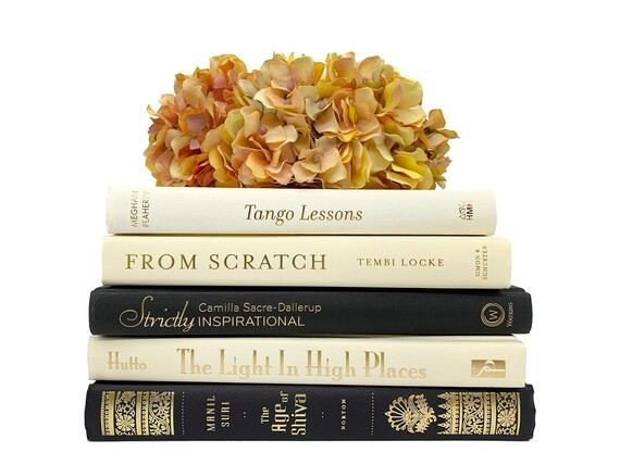 Bundle of Black Beige Ivory Decorative Books  Books for | Etsy | Etsy (US)