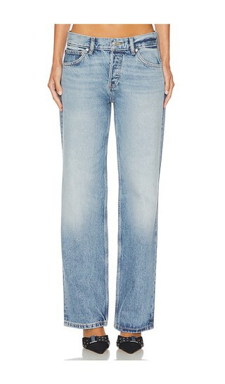 EB Denim Low Rise Baggy Jeans in Denim-Light. - size 25 | Revolve Clothing (Global)