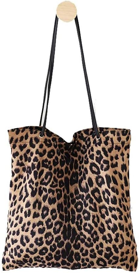 Leopard Shoulder Bag Soft & Lightweight Large Tote Purse Handbag Travel Satchel Gift for Women | Amazon (US)
