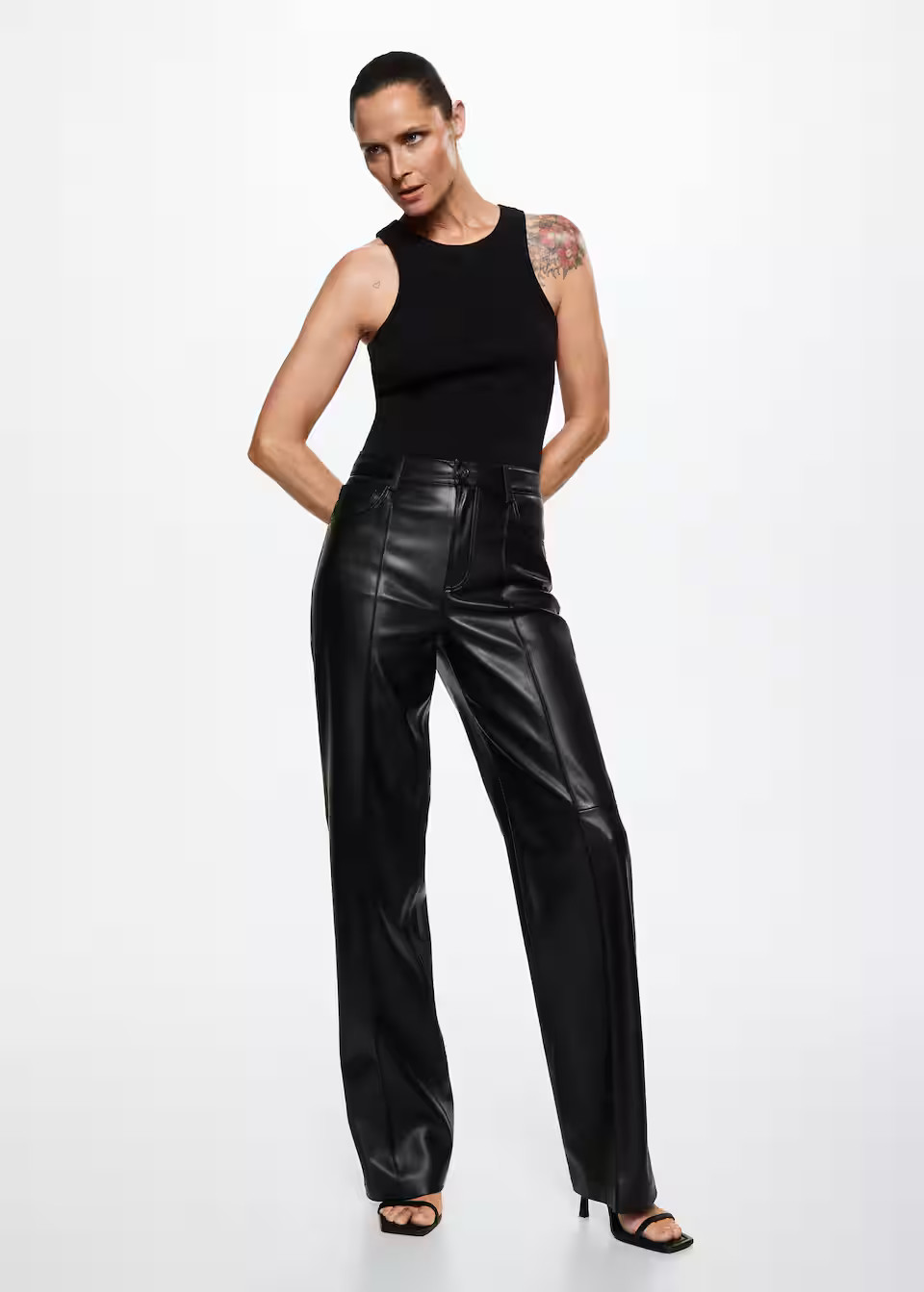 Search: Black leather pants (21) | Mango USA | MANGO (US)