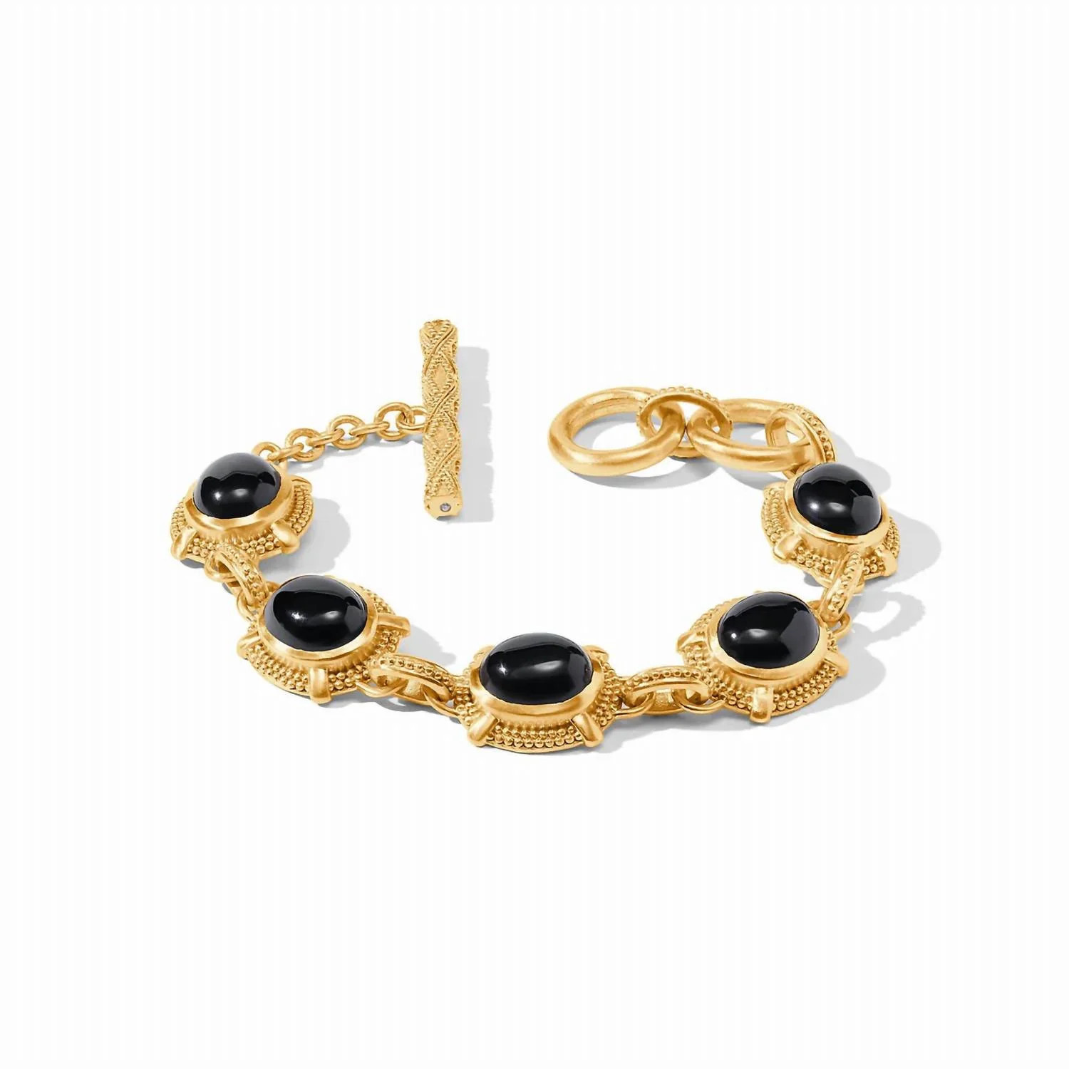 Women's Cabochon Bracelet In Obsidian Black | Shop Simon