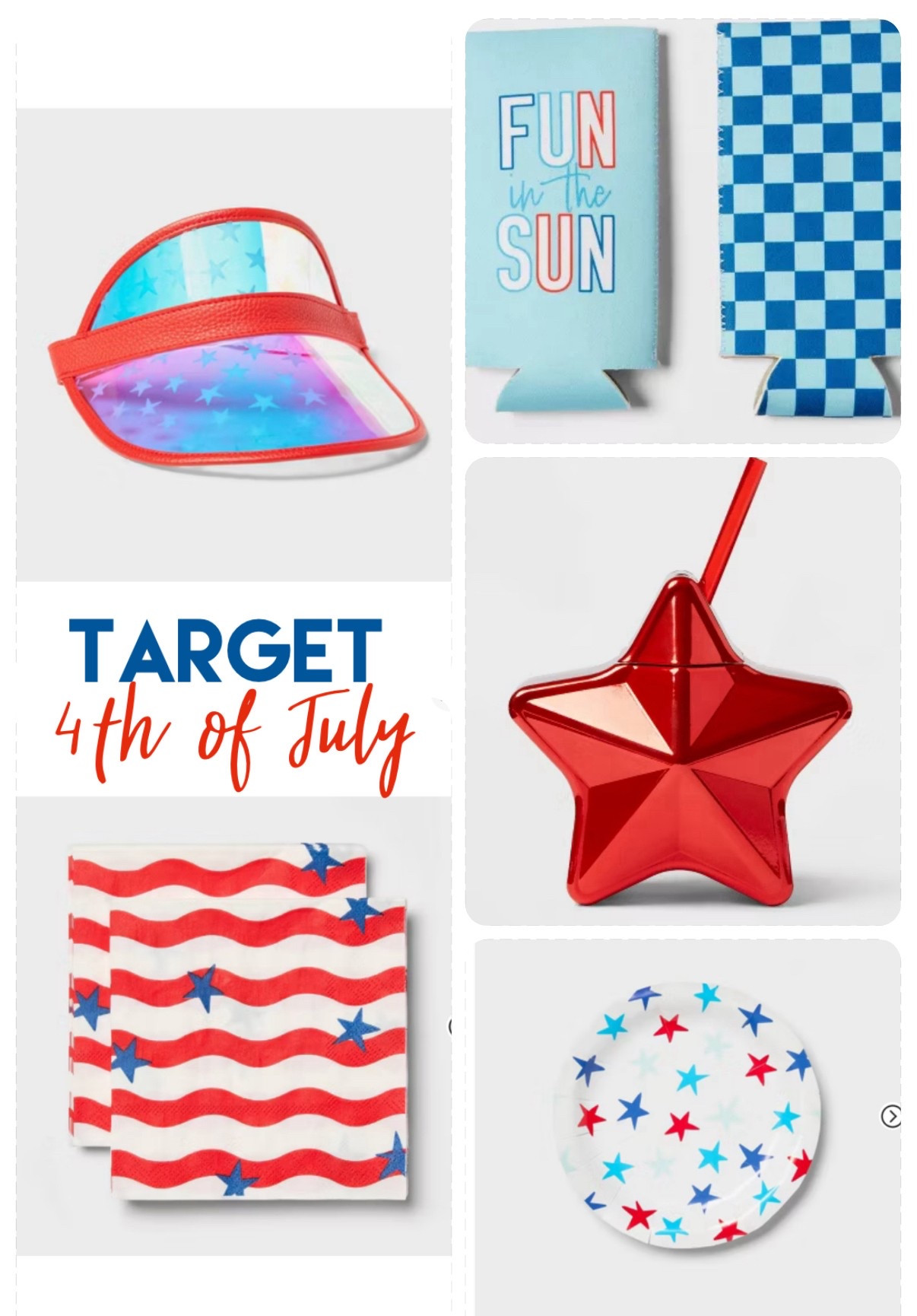 Red, white and blue items at Target!
Perfect goodies for 4th of July celebration.


#LTKParties #LTKSummerEdit #LTKSeasonal