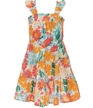 Little Girls 2T-6X Floral Printed Dress | Dillard's