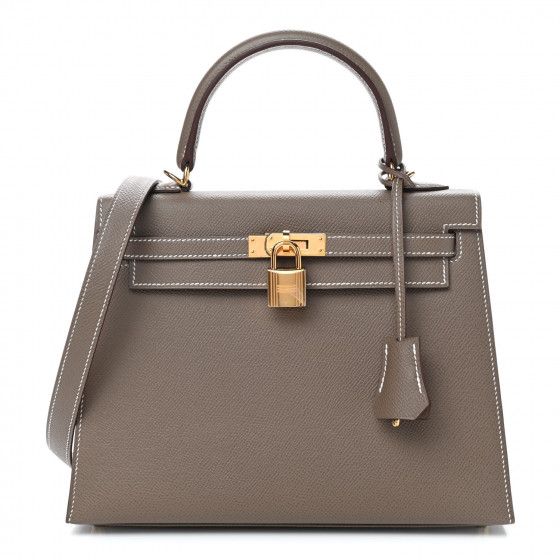 HERMES

Epsom Kelly Sellier 25 Etoupe | Fashionphile