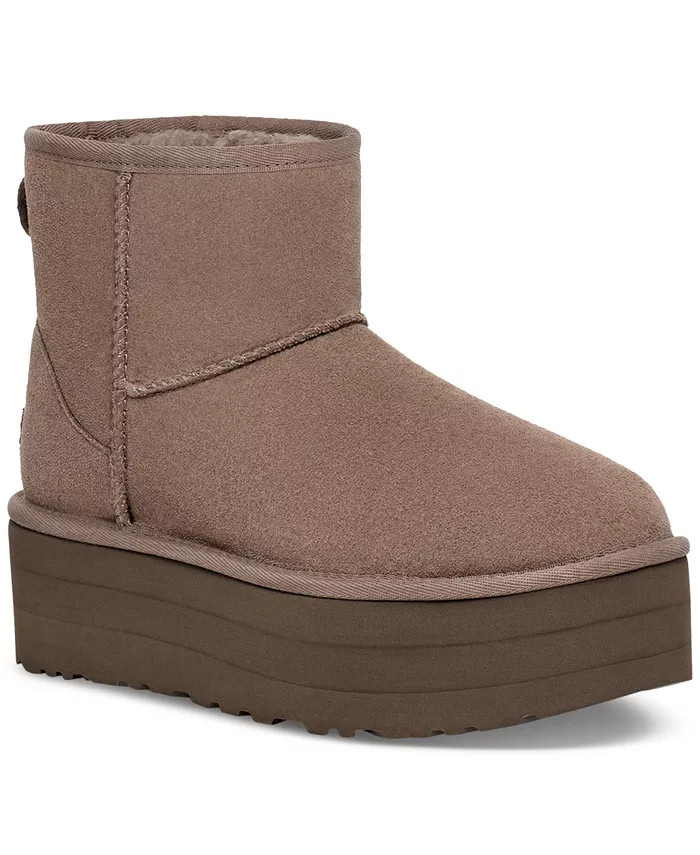 Women's Classic Mini Warm-Lined Platform Booties | Macy's