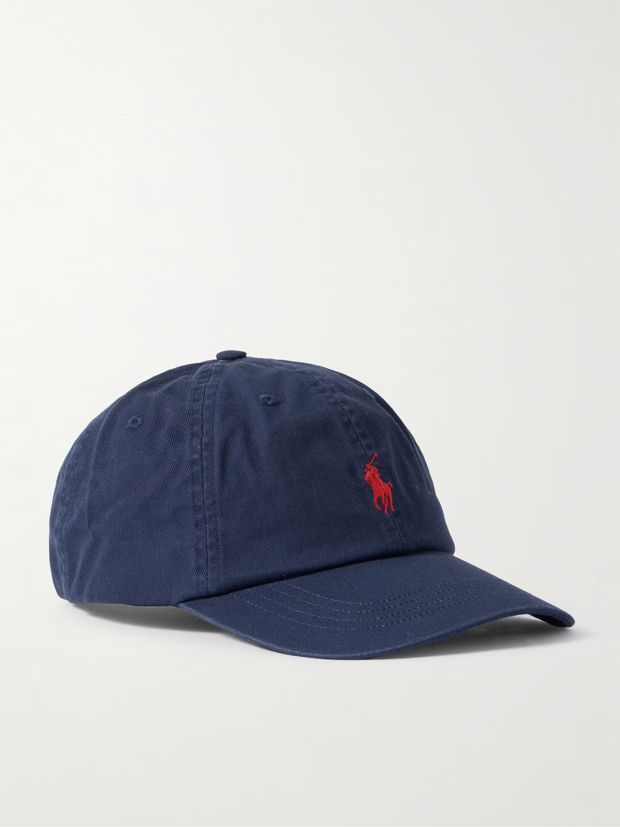 Polo Ralph Lauren - Embroidered Cotton-twill Baseball Cap - Blue | NET-A-PORTER (US)