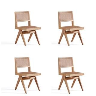 Hamlet Nature Cane Dining Side Chair (Set of 4) | The Home Depot