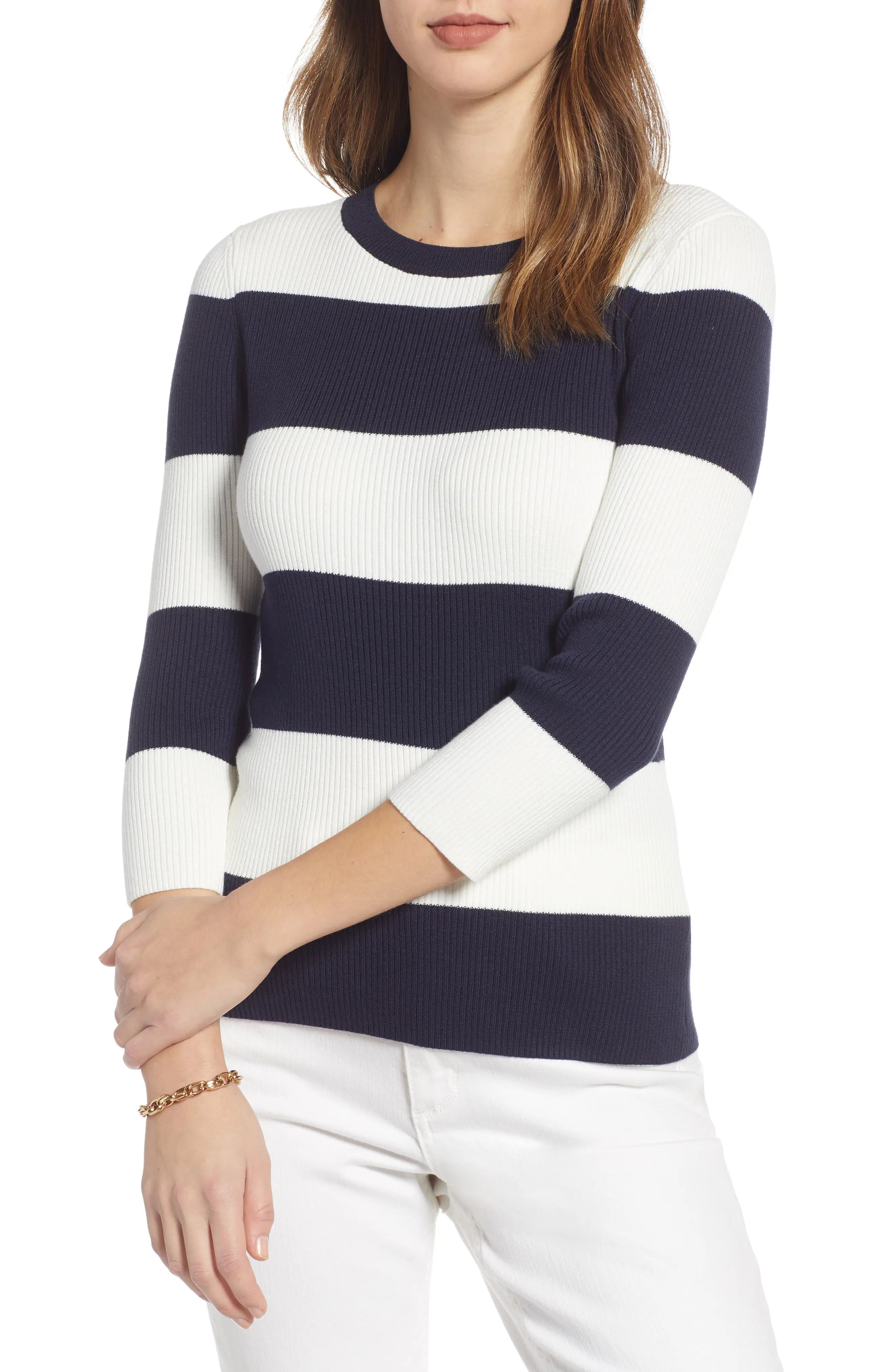 Ribbed Stripe Sweater | Nordstrom