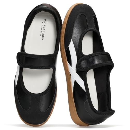 Project Cloud Comfortable Womens Shoes - Casual Trendy Mary Jane Shoes Women with Memory Foam - Lightweight & Non-Slip Fashion Sneakers for Women 2026 (Spring, BLK,7.5M) | Amazon (US)