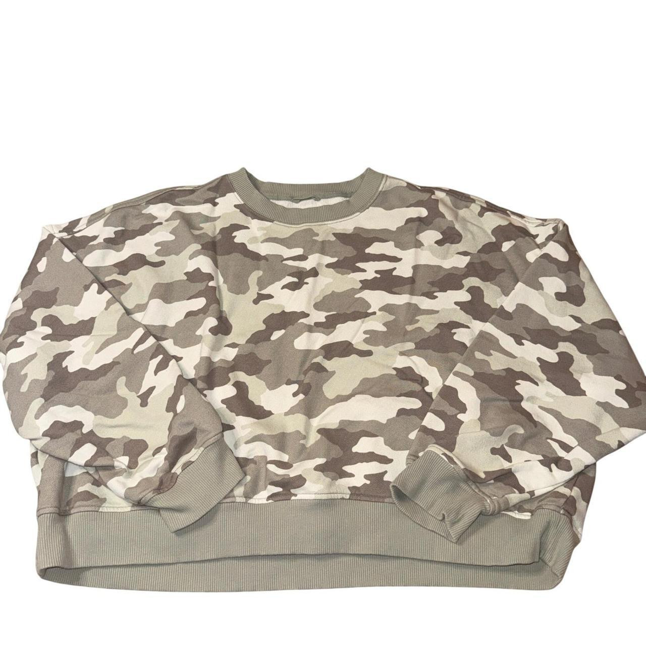 Aerie Women's Sweatshirt - Green/Tan - 30D | Depop US