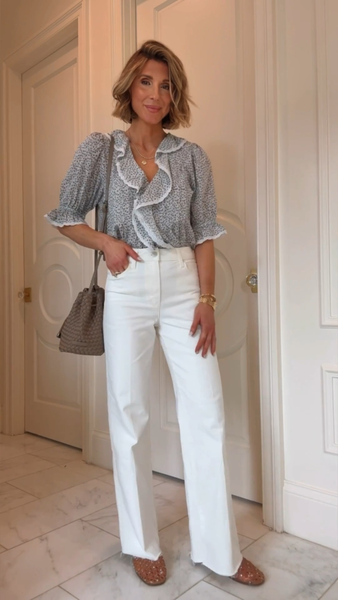 These white jeans are finally on sale 🤍 Fit true to size!

#LTKSpringSale #LTKSaleAlert