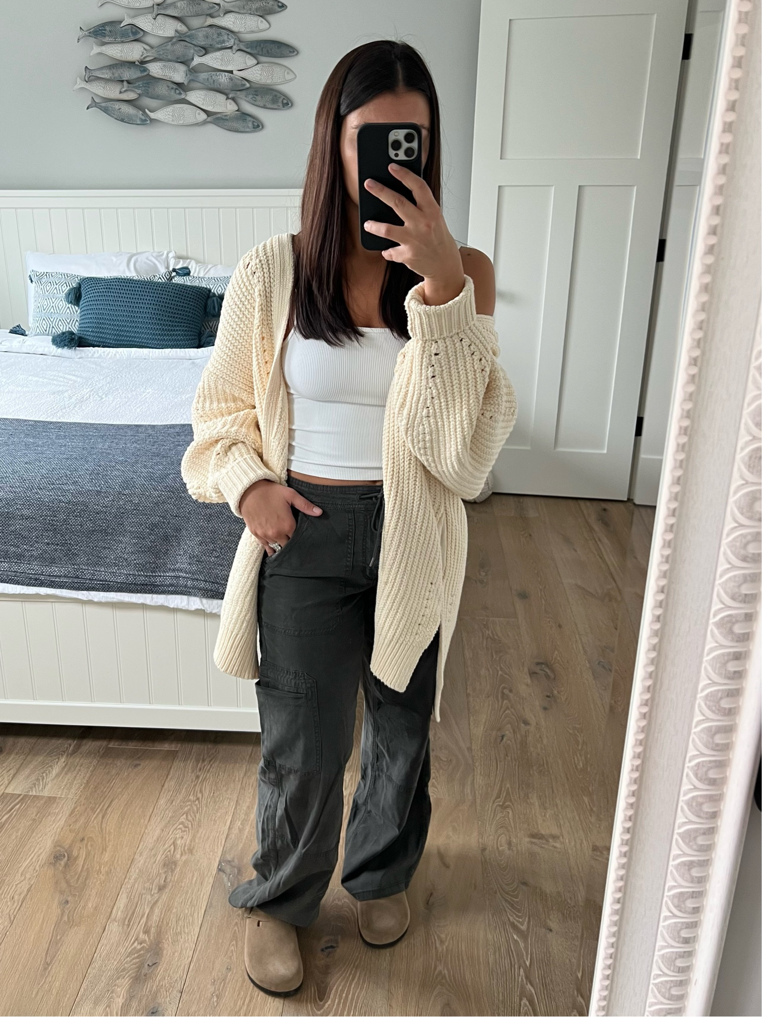 Found the best Birkenstock dupe and they’re comfier than Birkenstocks. I dozed up 1/2 size. 

Also loving these stretchy cargo pants and you will always find me in this free people cardigan(it has pockets too)!


#LTKFind #LTKunder100 #LTKfit