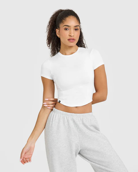 Mellow™ Soft Mid Short Sleeve T-Shirt 
 White | Oner Active (UK / US)