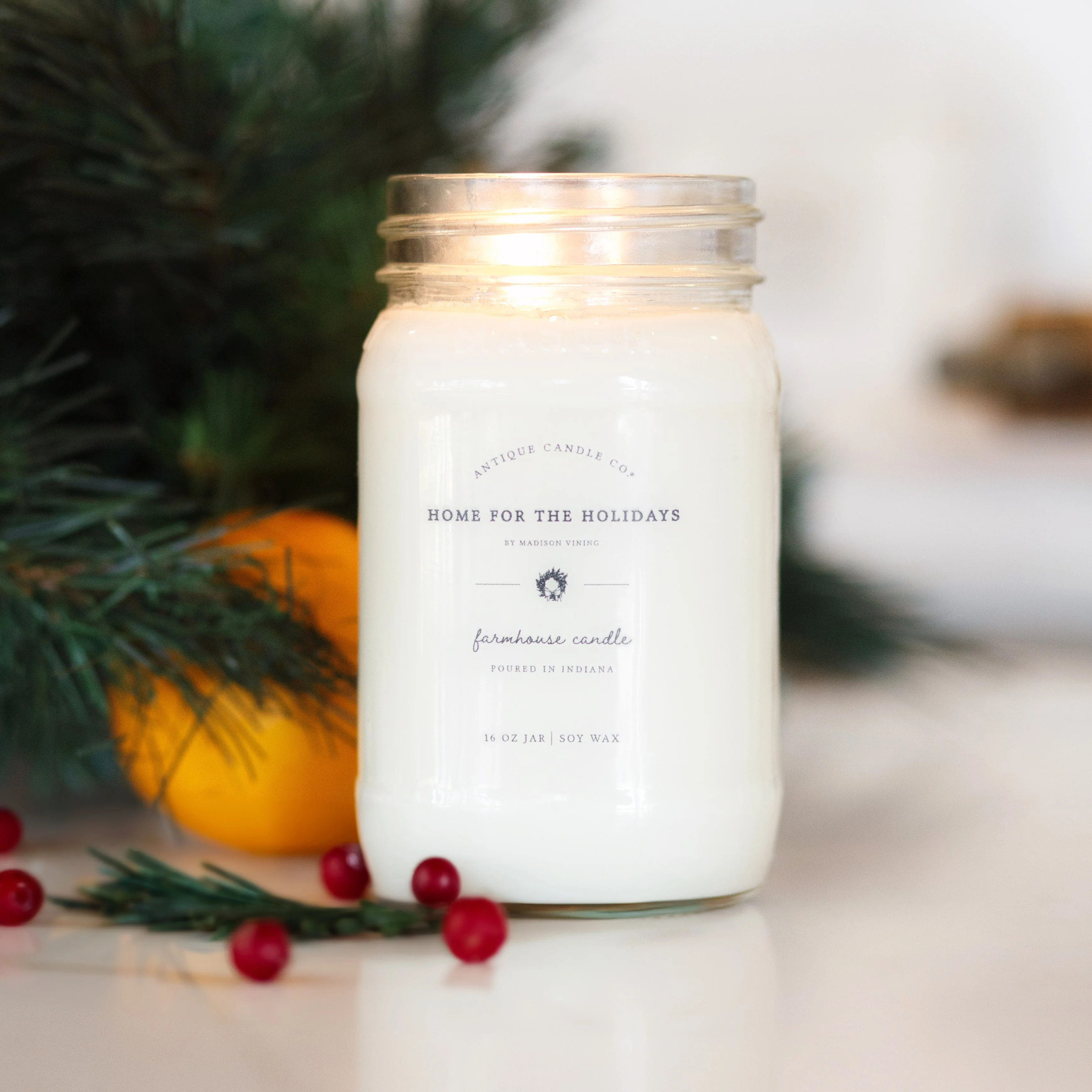 Home for the Holidays by Madison Vining 16 oz candle | Antique Candle Co.