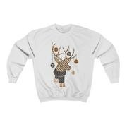 Designer Christmas Deer Unisex Sweatshirt | Always Stylish Mama