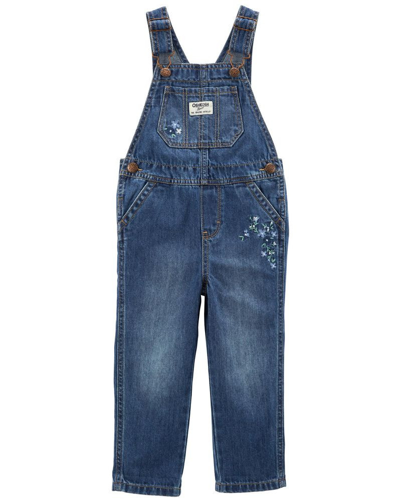 Baby Denim Floral Embroidery Overalls | OshKosh B'gosh
