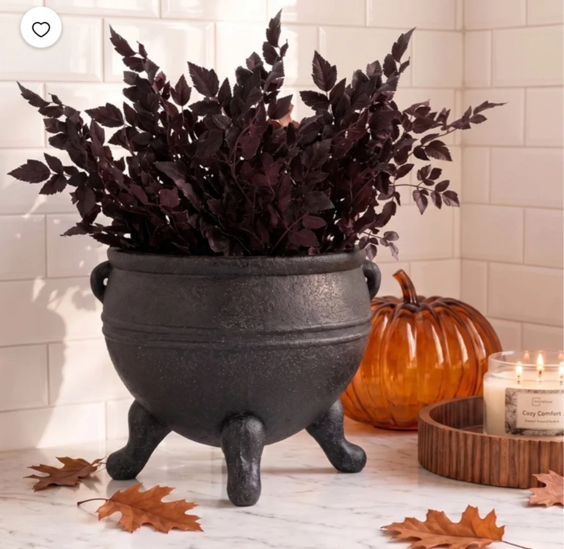 Spooky cauldron from Walmart and fall stems for $5!!! These stems are so pretty and i ordered a few!

#LTKSeasonal #LTKHome