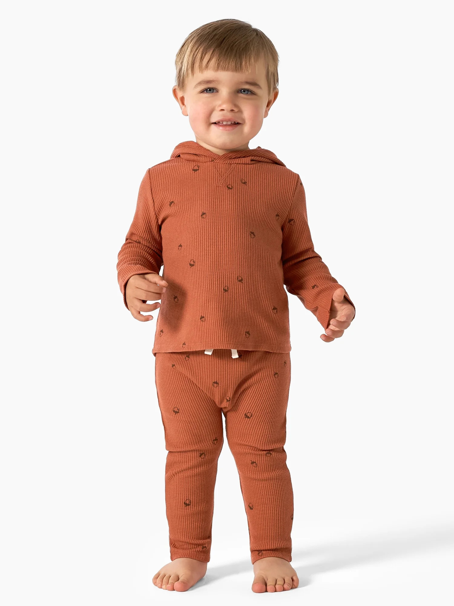 Modern Moments by Gerber Baby Boy Casual Hoodie and Pant Outfit Set, 2-Piece, Sizes 0/3M-24M | Walmart (US)